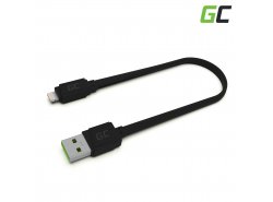 Kabel Lyn Lightning 25cm Green Cell Matte, med hurtig opladning til Apple iPhone