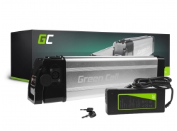 Green Cell Batteri Til Elcykel 36V 10,4Ah 396Wh Silverfish Ebike 4 Pin til Zündapp, Telefunken, Ancheer med Oplader