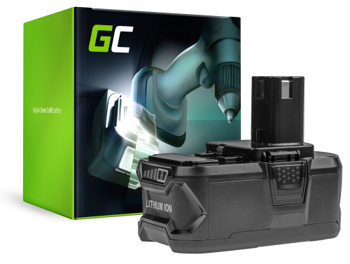 Green Cell ® batteripakke (5Ah 18V) ONE + RB18L50 RB18L25 til RYOBI R18AG0 R18JS0 R18PDBL RCD18022L RID1801M RMT1801M