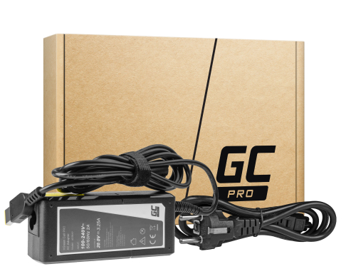 Oplader / Green Cell PRO 20V 3.25A 65W til Lenovo B50-80 G50 G50-30 V130-15IKB V310-15IKB IdeaPad S500 ThinkPad S540 X240