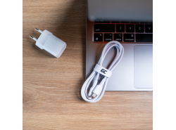 Kabel Hvidt USB-C – Lightning MFi 1m GC Power Stream med hurtig opladning Power Delivery til Apple iPhone