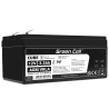 AGM GEL batteri 12V 3,3 Ah blybatteri Green Cell vedligeholdelsesfrit til kasseapparater og tællere