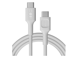 USB-C-kabel 2m 100W Greencell PowerFlex Hurtig Opladning PD Snow White